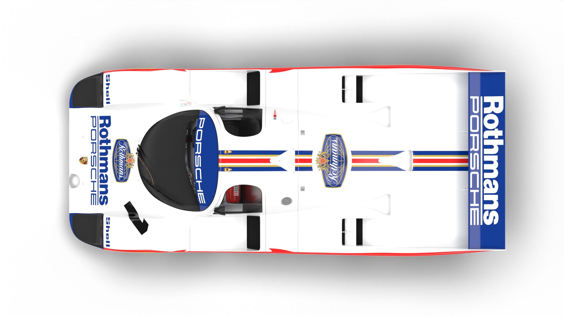Porsche 956 Group C 1982 Rothmans Racing 3d model 3D model_14