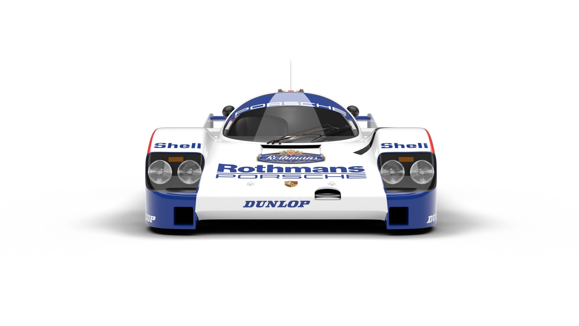 Porsche 956 Group C 1982 Rothmans Racing 3d model 3D model_16