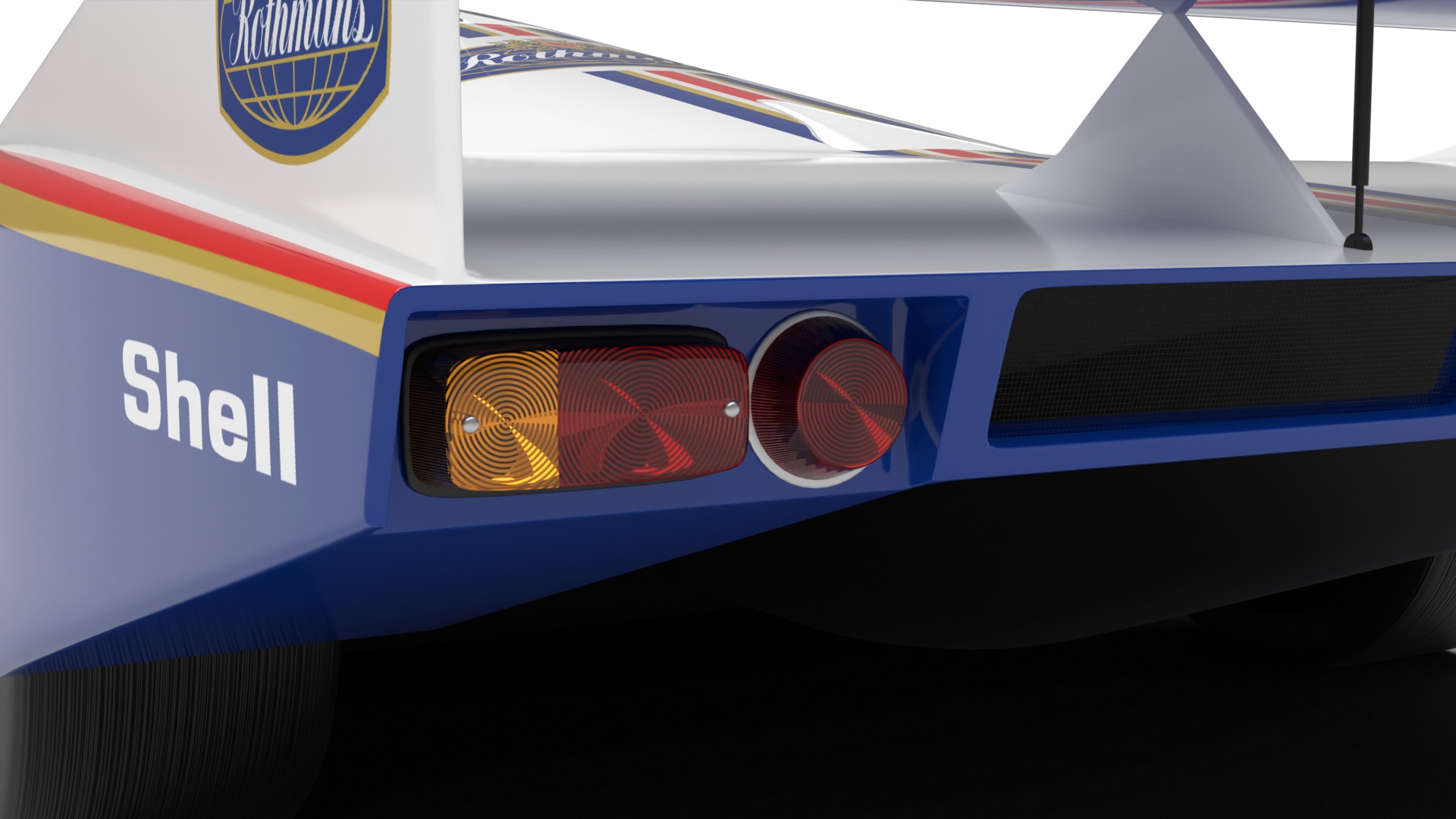 Porsche 956 Group C 1982 Rothmans Racing 3d model 3D model_15