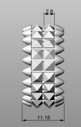 CLASH 2 ring 3D print model_11