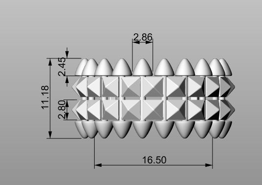 CLASH 2 ring 3D print model_10