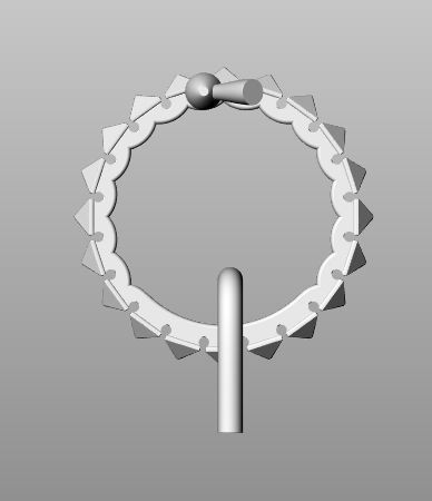 CLASH 2 ring 3D print model_16