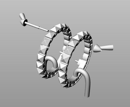 CLASH 2 ring 3D print model_14