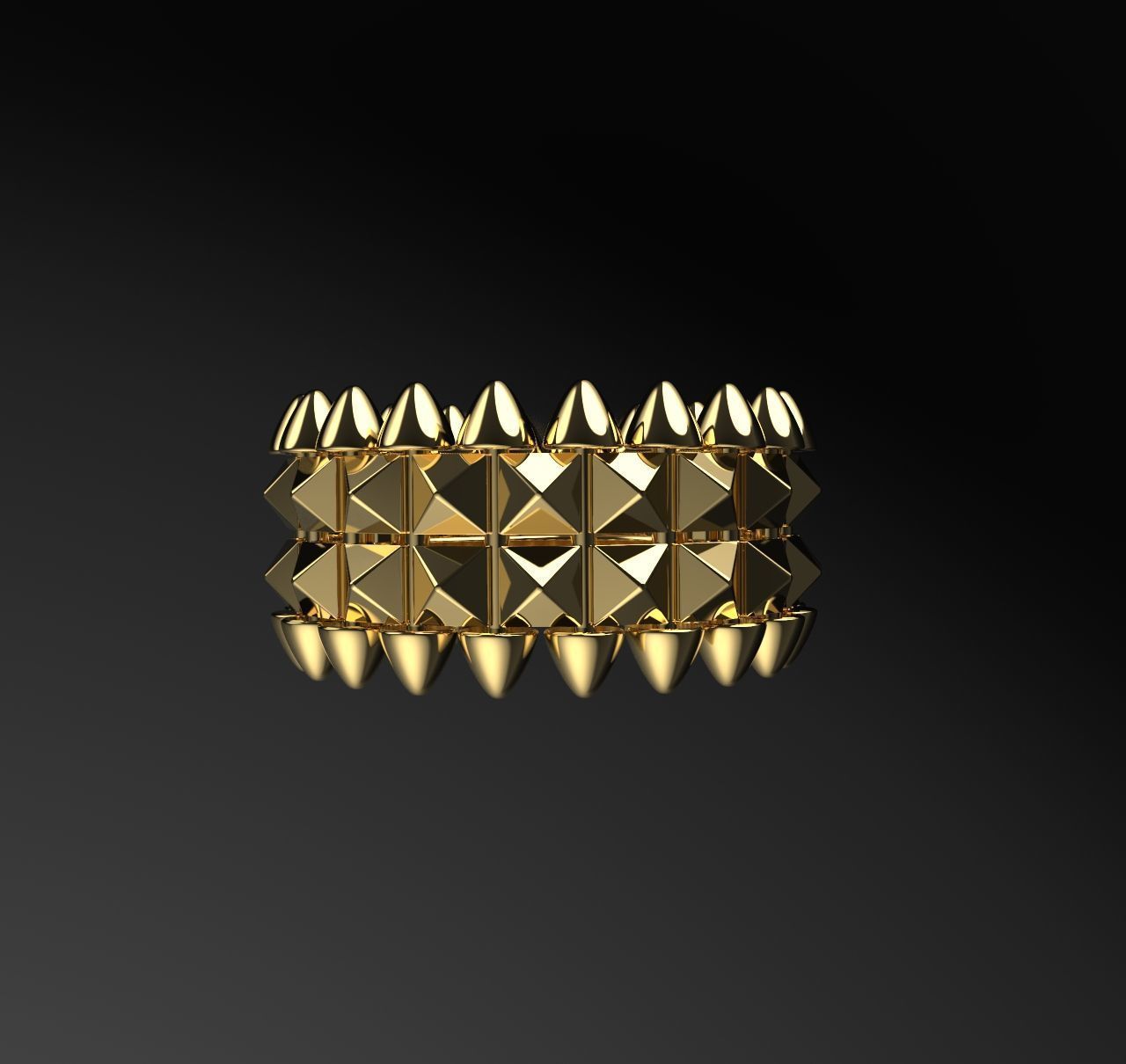 CLASH 2 ring 3D print model_3