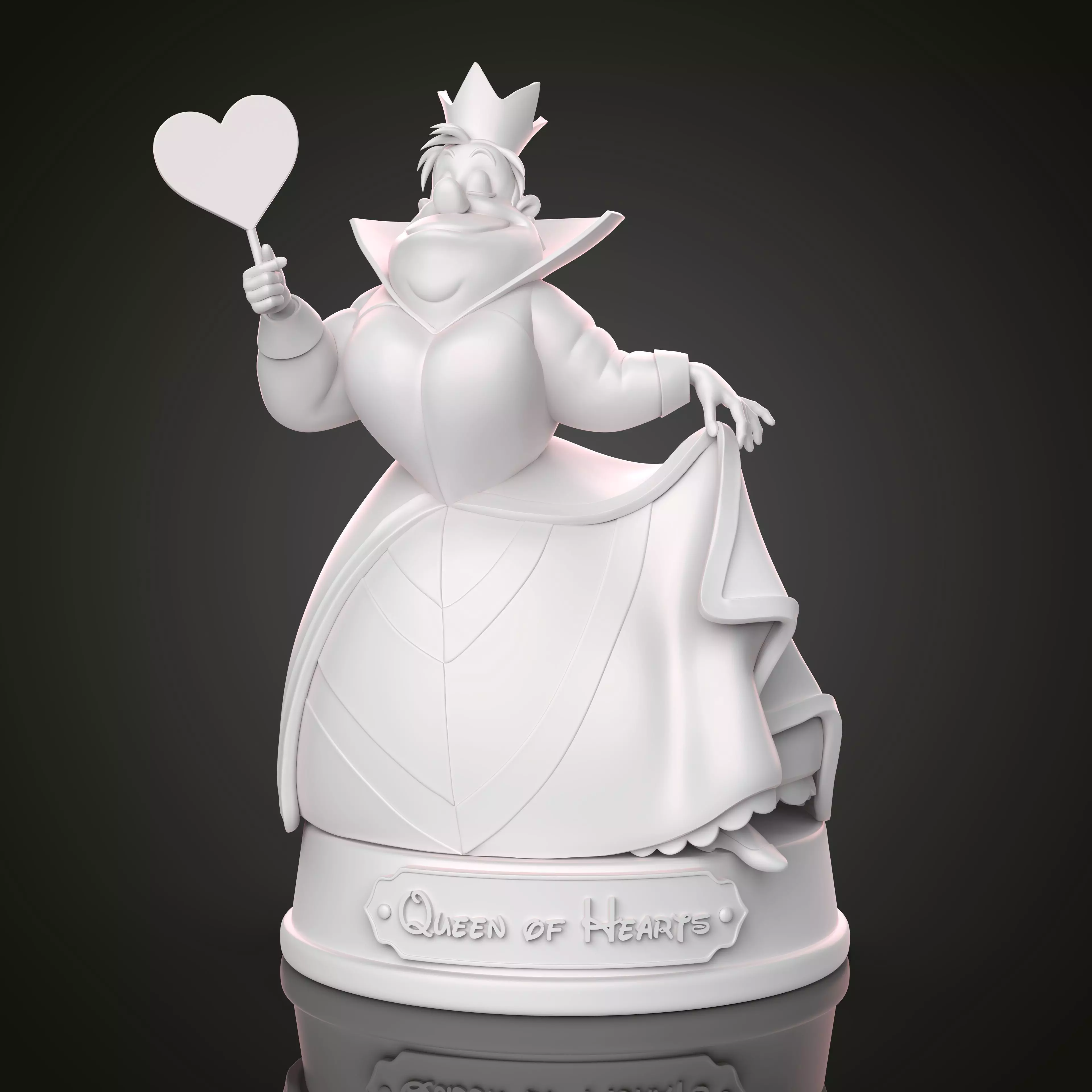 QUEEN OF HEARTS 3D print model_8
