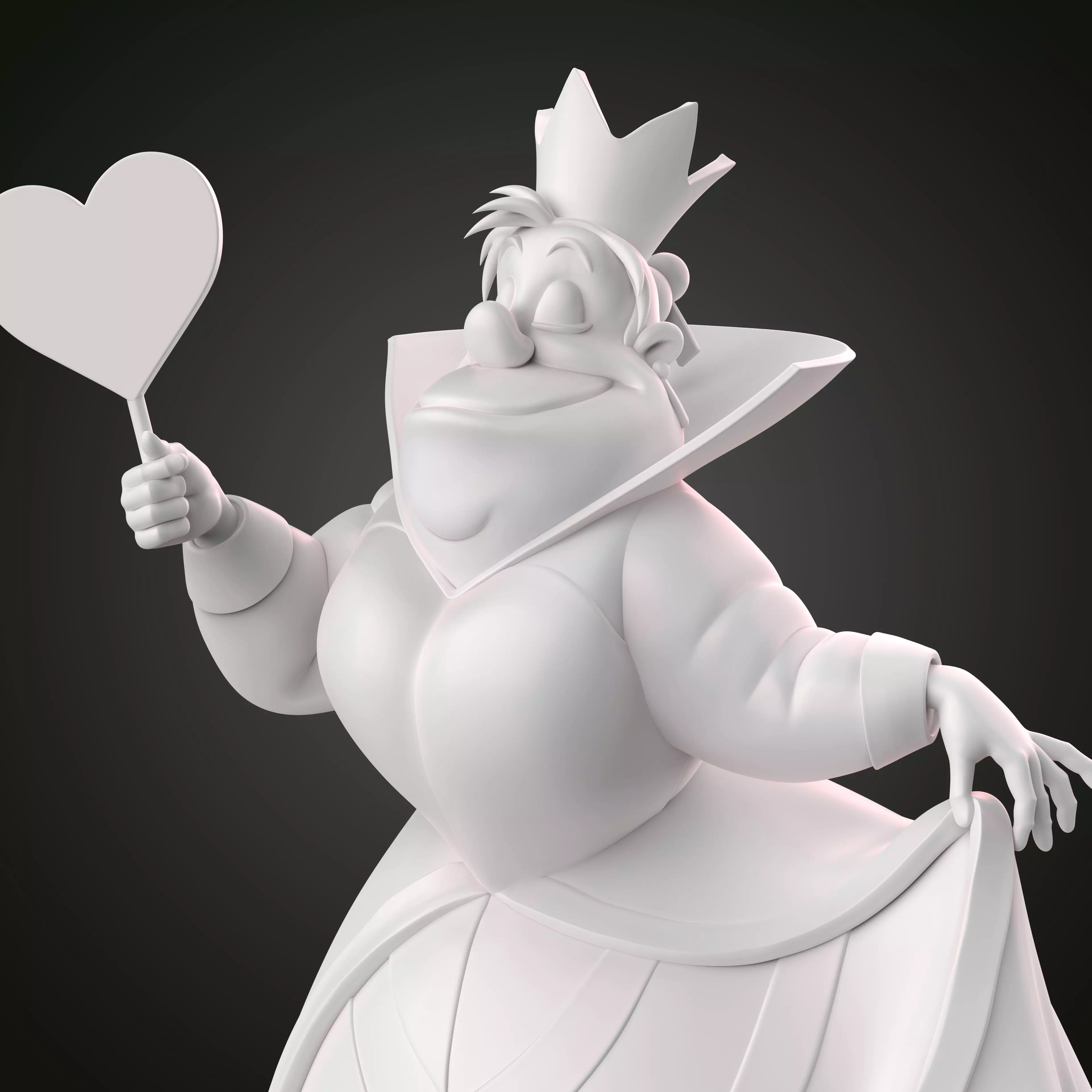 QUEEN OF HEARTS 3D print model_10