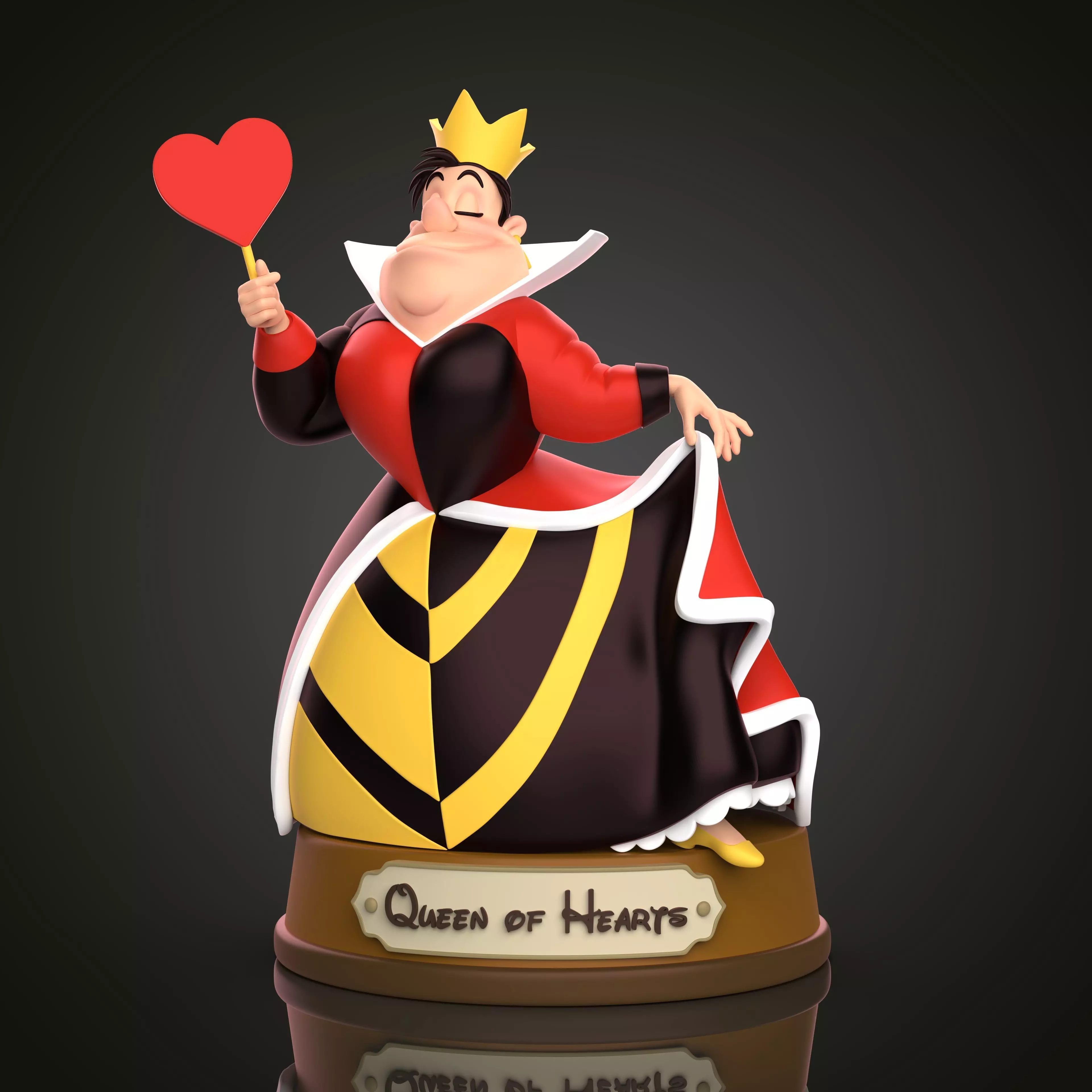 QUEEN OF HEARTS 3D print model_0