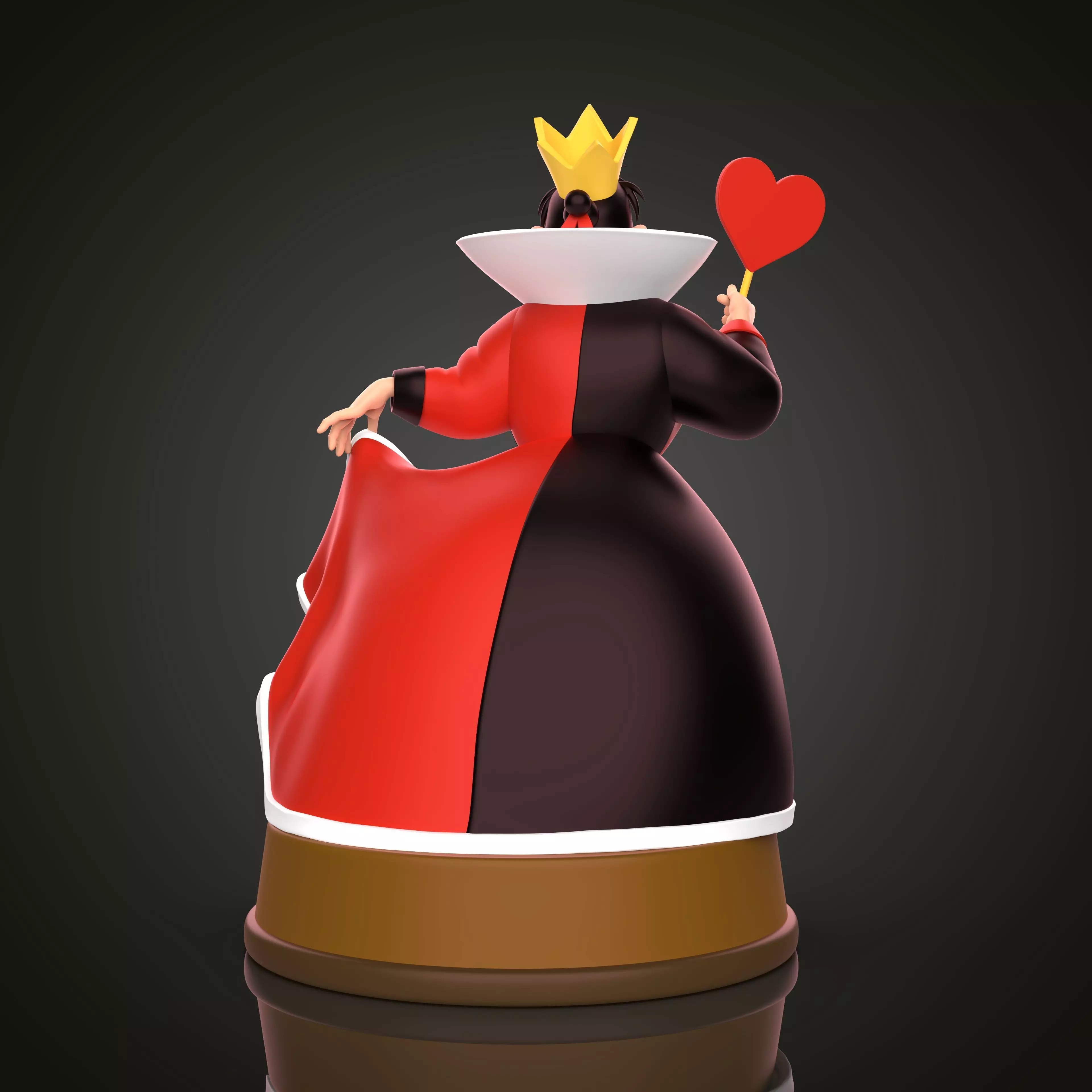 QUEEN OF HEARTS 3D print model_3