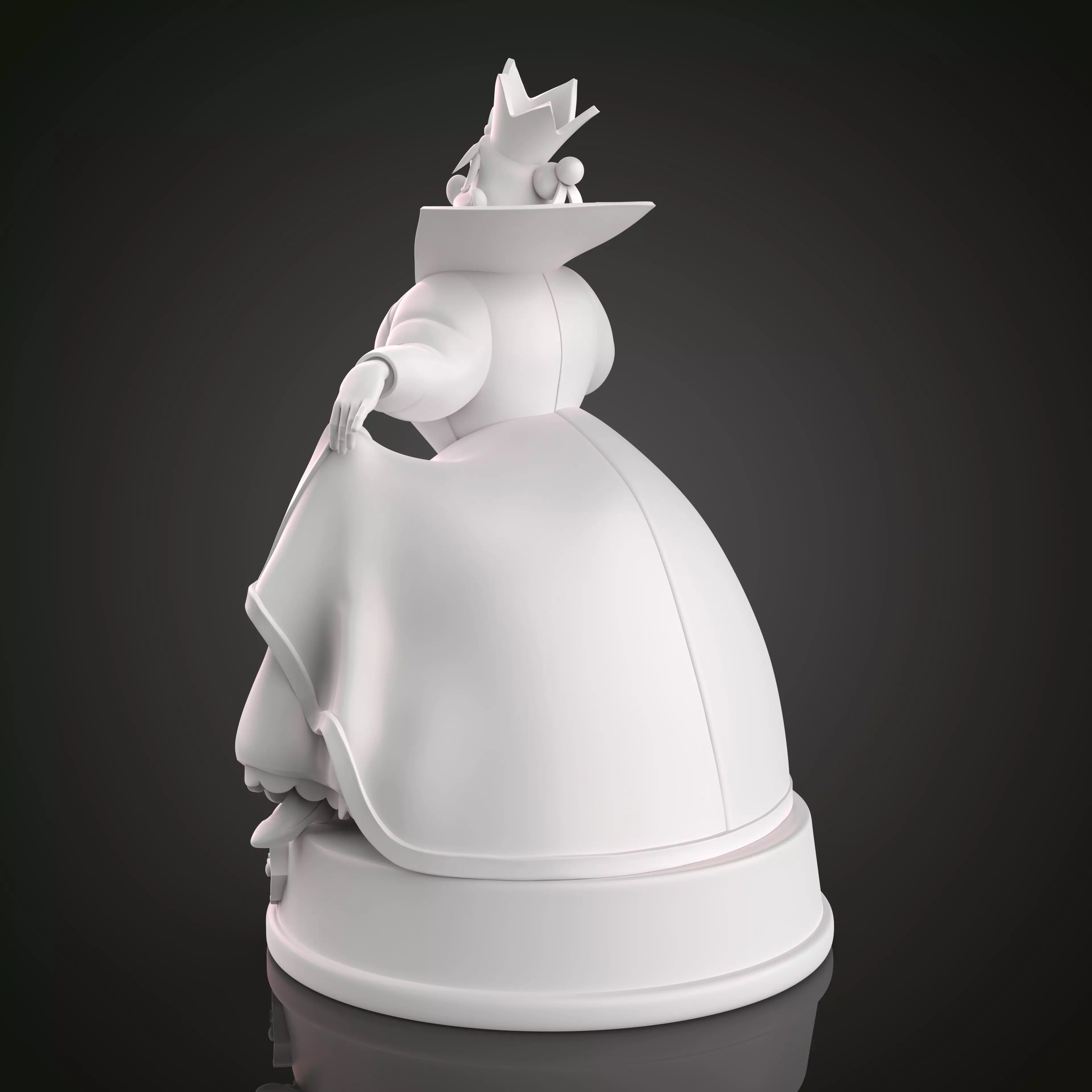 QUEEN OF HEARTS 3D print model_9