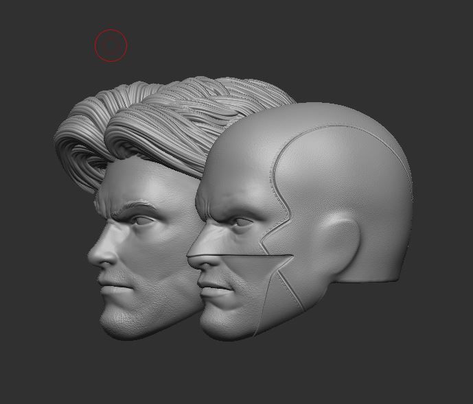 Red Robin Headsculpt for Action Figures 3D print model_2