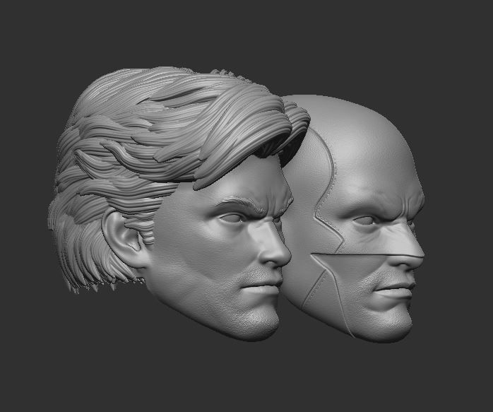 Red Robin Headsculpt for Action Figures 3D print model_1