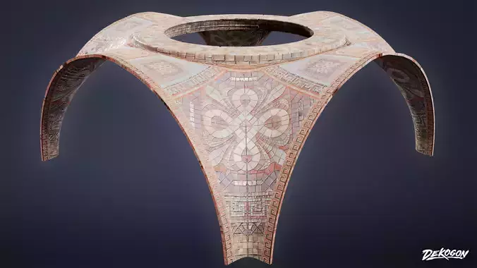 ANCIENT TEMPLE - Mosaics 01 - LOW POLY