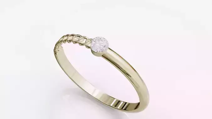 Jewelry Diamond Cuban Ring Model RZ23
