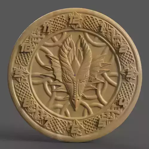 Celtic Dragon Wall Clock