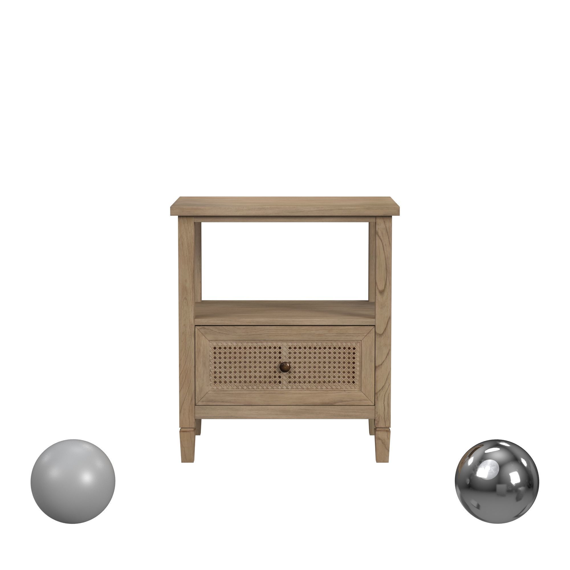 Butler Specialty Company Flagstaff 1 Drawer Cane Nightstand 3D model_1