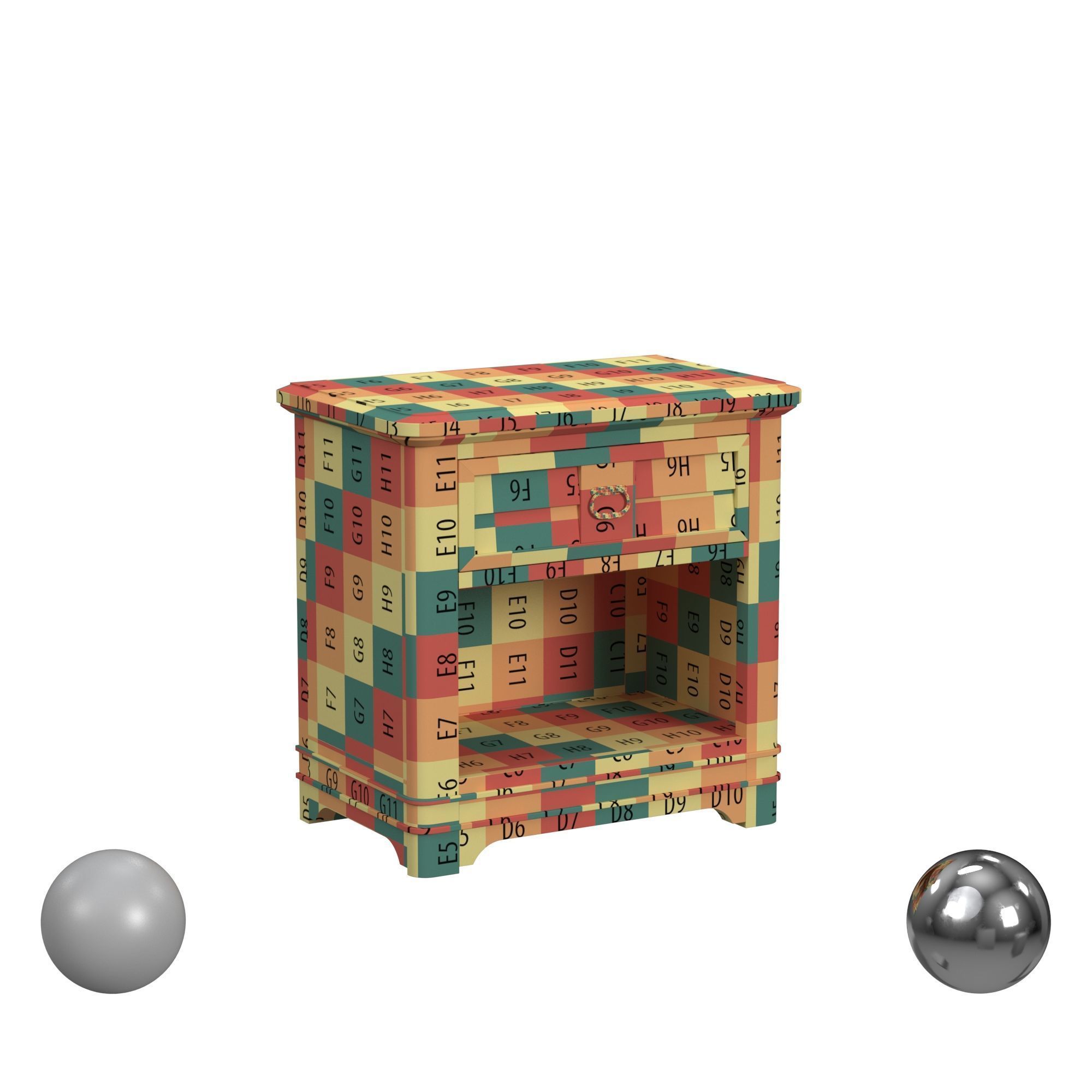 American Woodcrafters Meadowbrook Nightstand 3D model_2