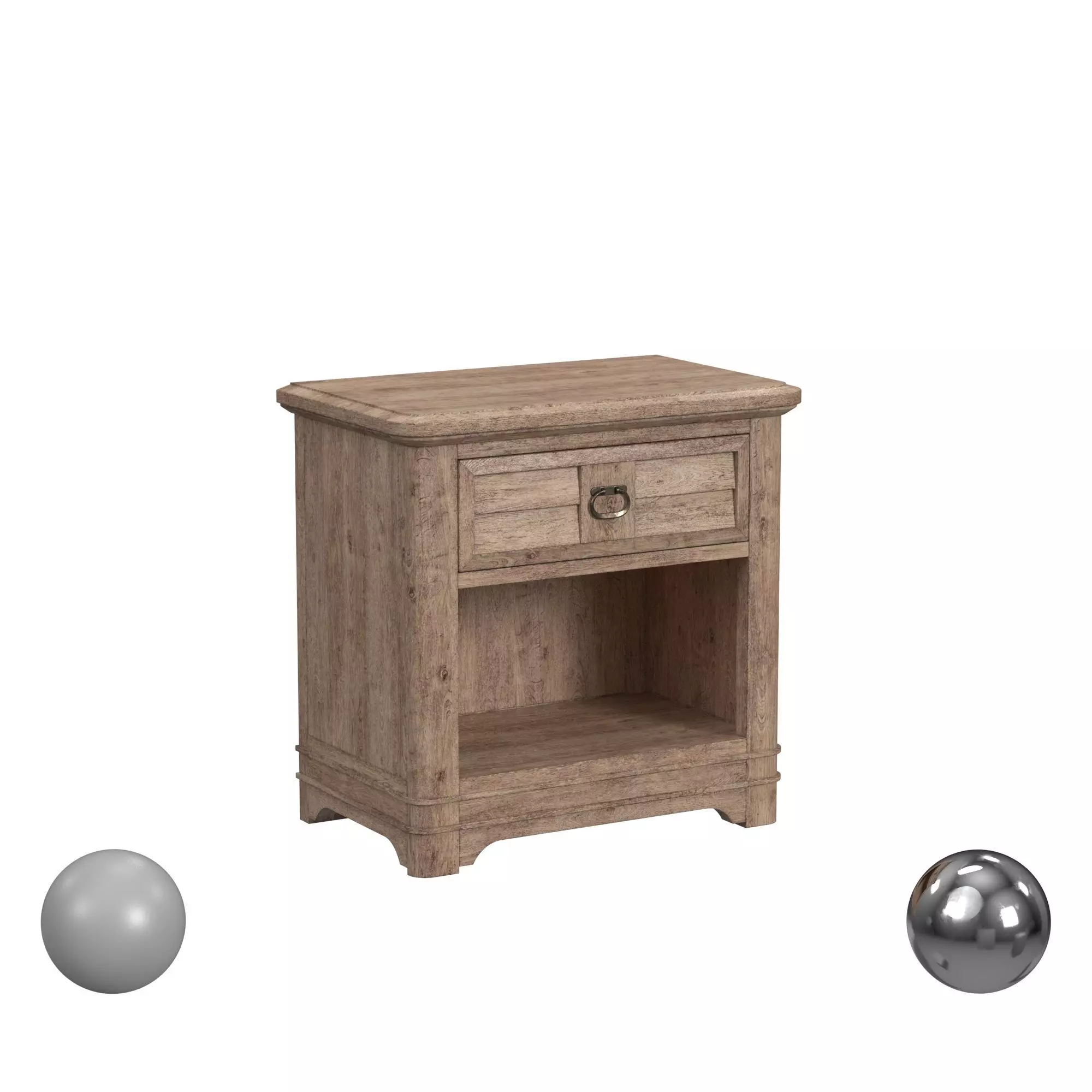 American Woodcrafters Meadowbrook Nightstand 3D model_0