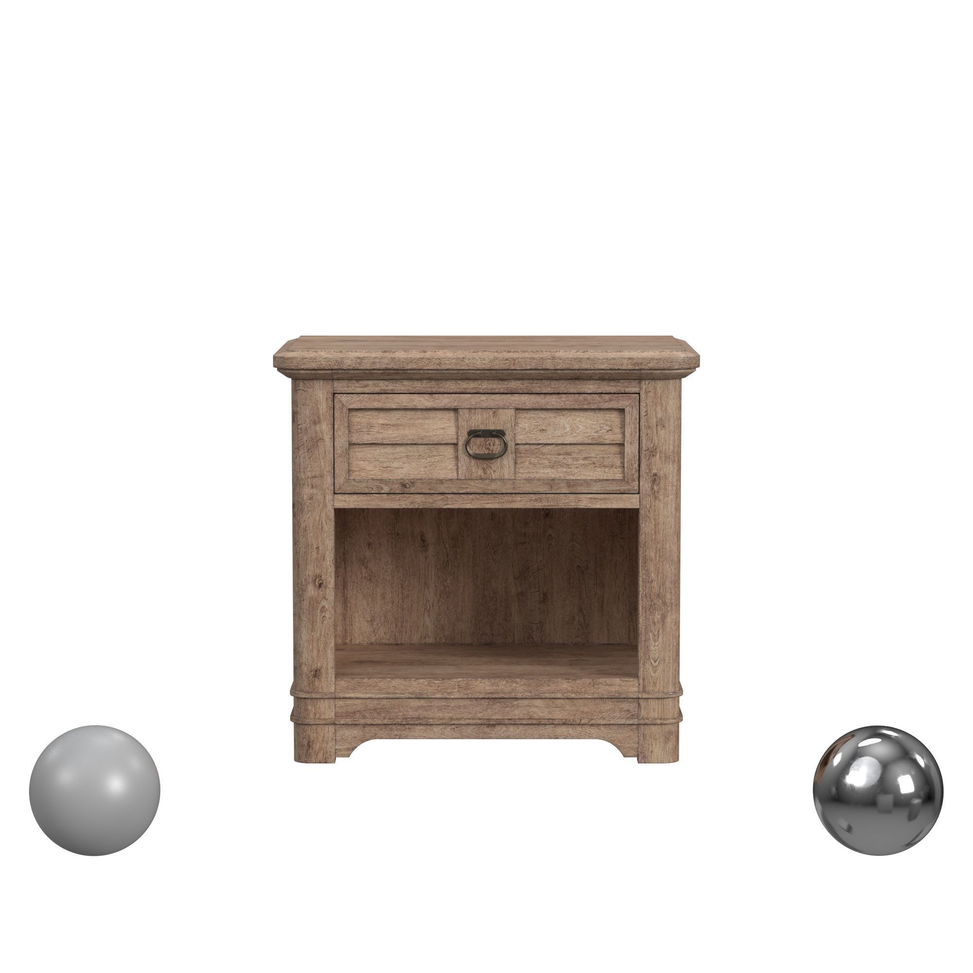 American Woodcrafters Meadowbrook Nightstand 3D model_1