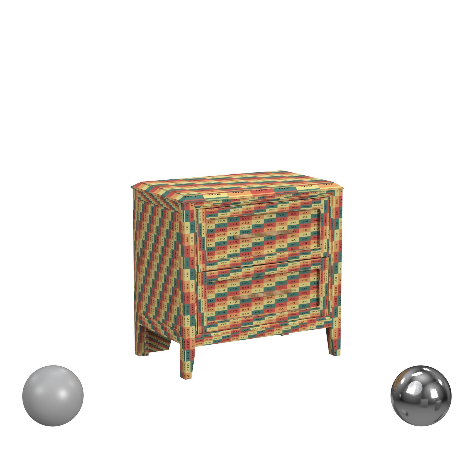 BRN Nightstand 3D model_2