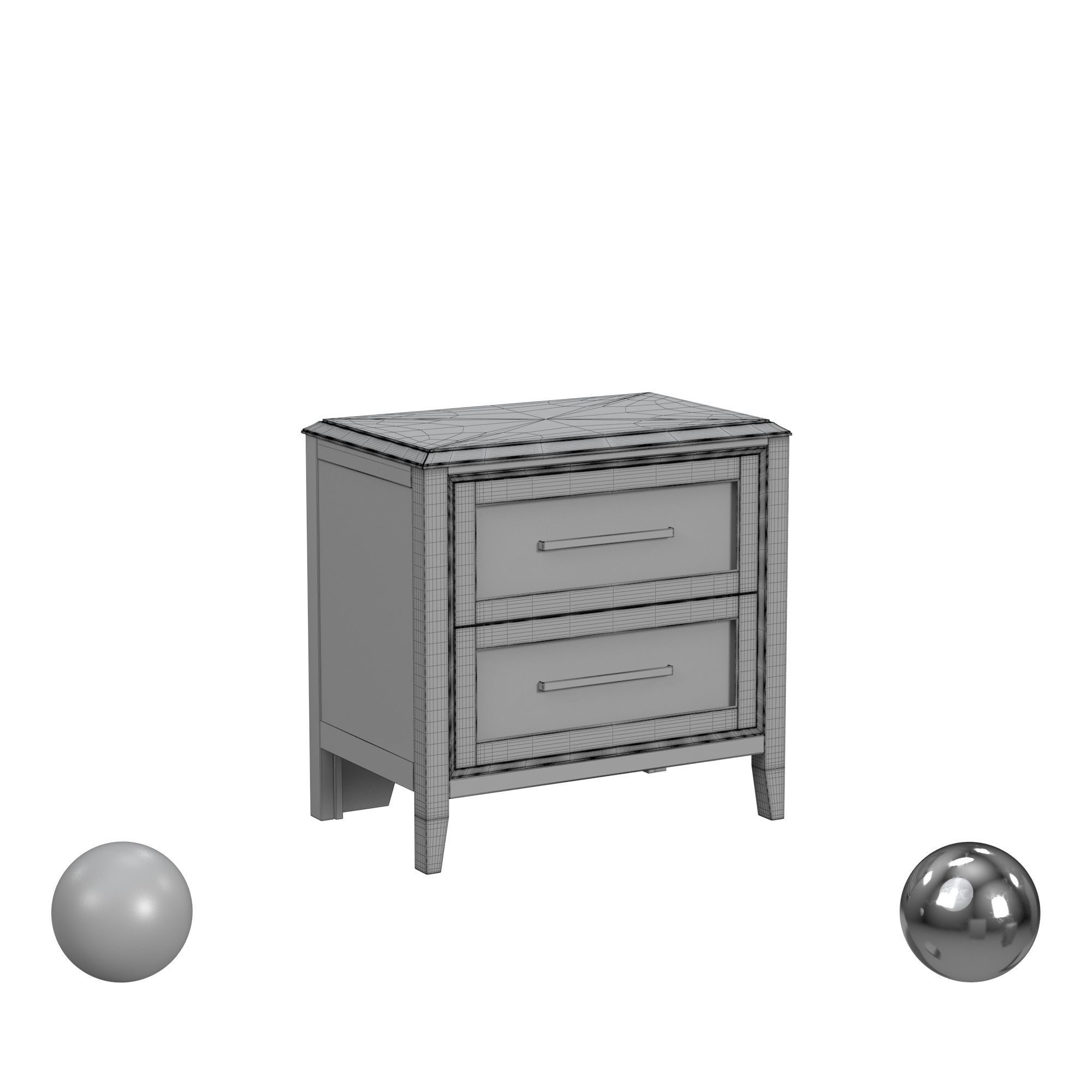 BRN Nightstand 3D model_3
