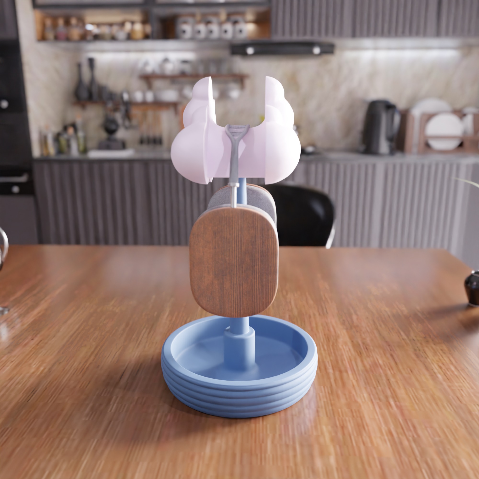 Cloudy Headset Stand - 402 3D print model_7