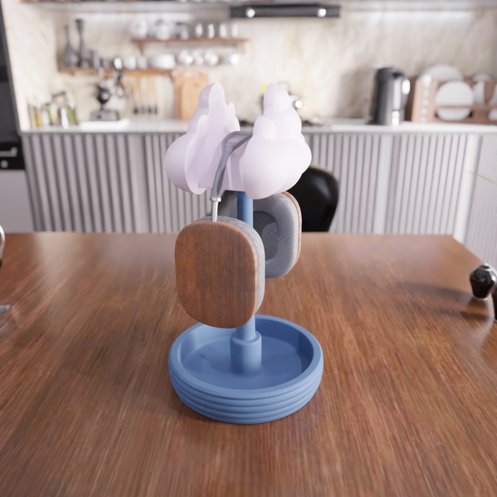 Cloudy Headset Stand - 402 3D print model_1