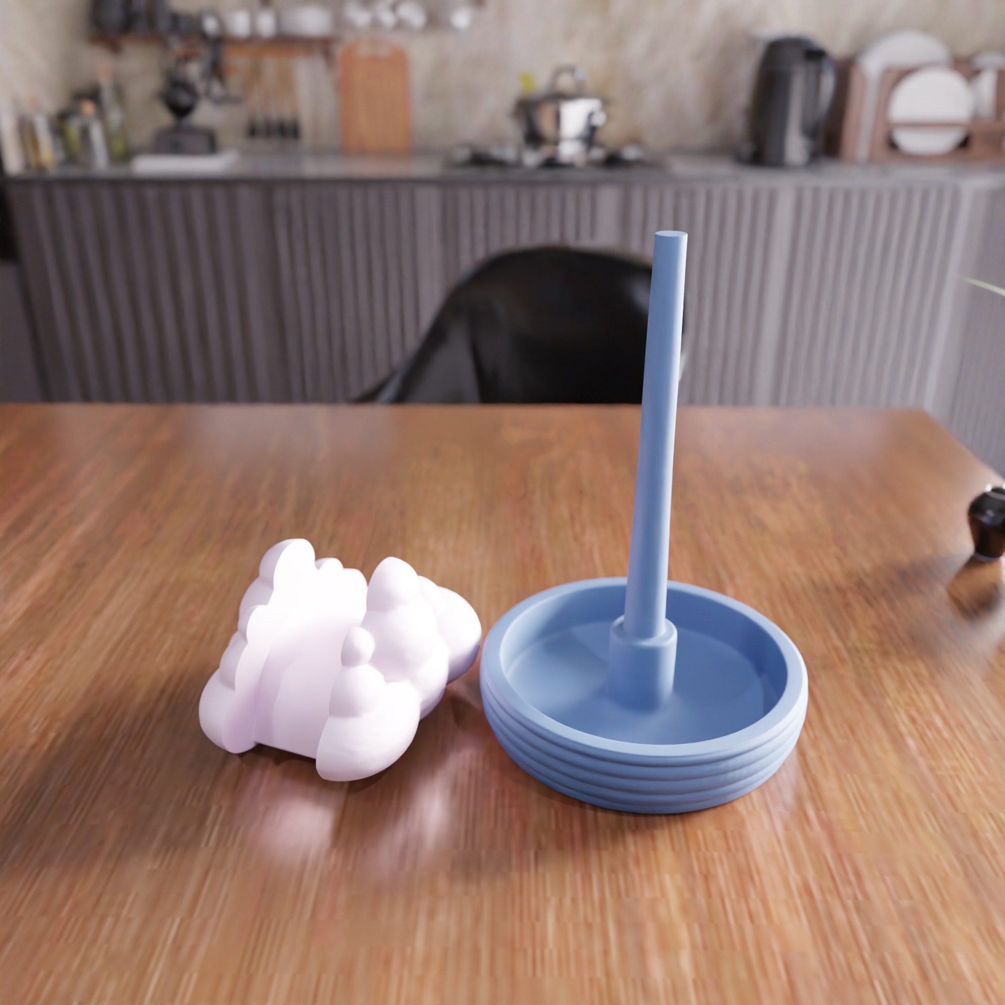 Cloudy Headset Stand - 402 3D print model_6
