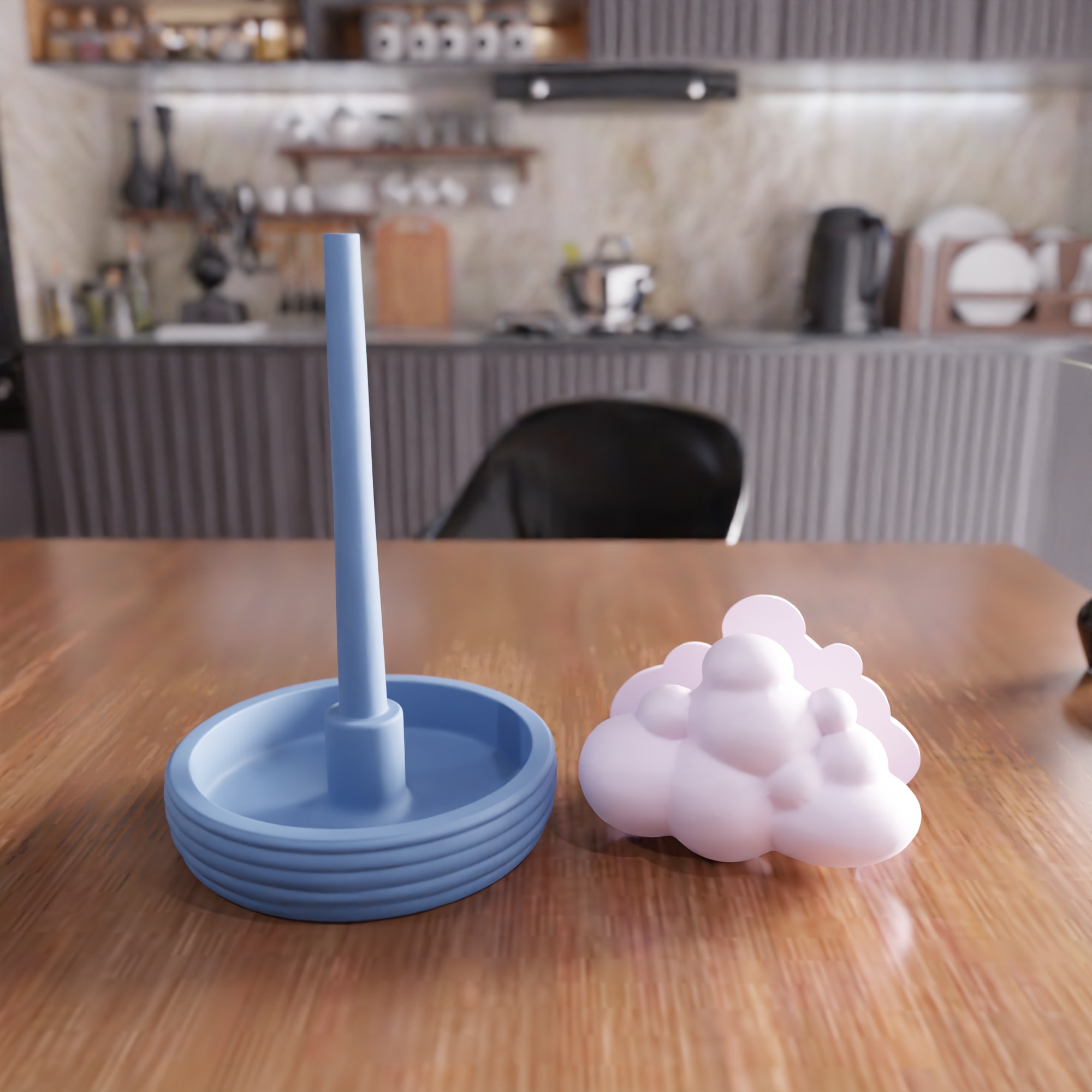 Cloudy Headset Stand - 402 3D print model_2