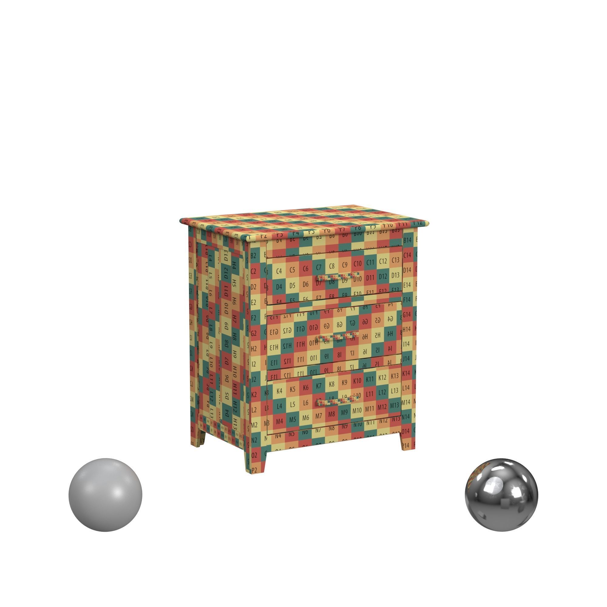 A America Gallagher Nightstand 3D model_2