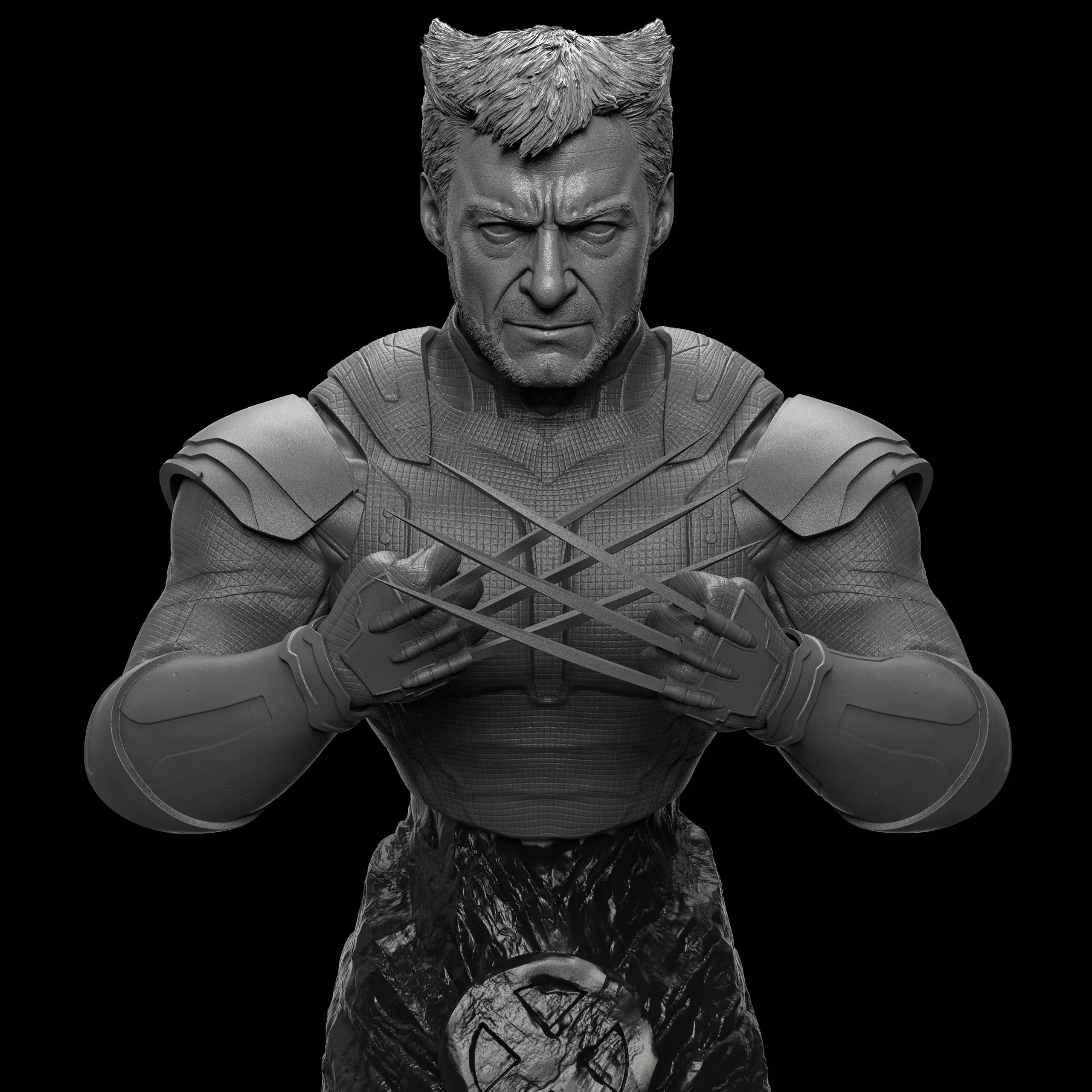 Wolverine -Deadpool and Wolverine - Hugh Jackman Bust 3D print model