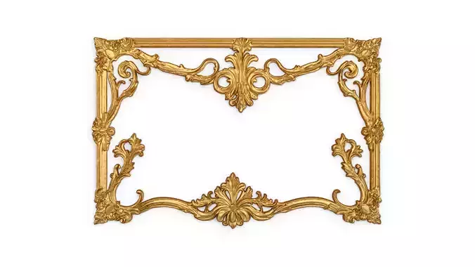 Plaster decorative frame ornament 24