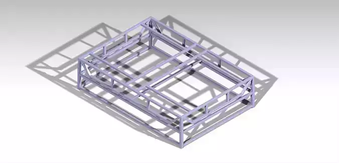 Adjustable table 3d model 