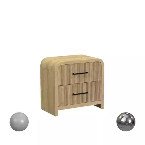 Ridgemont 2 Drawer Nightstand in Natural