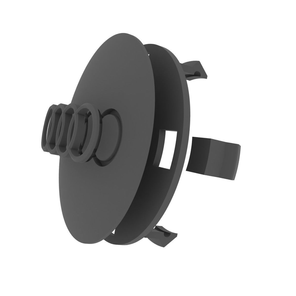 Wheel center cap designed Audi style 610C 6010K74 3D print model_8