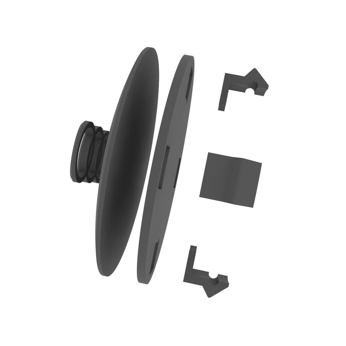 Wheel center cap designed Audi style 610C 6010K74 3D print model_9