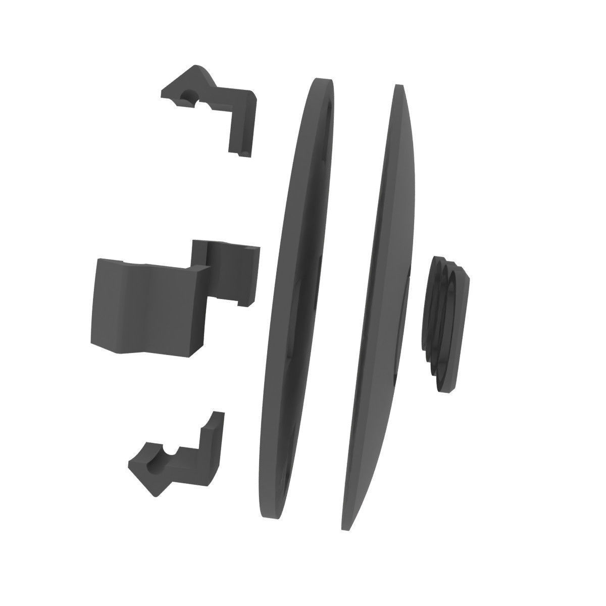 Wheel center cap designed Audi style 610C 6010K74 3D print model_12