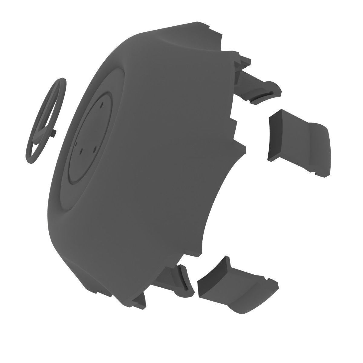 Lexus LX470 wheel center cap 42603-60600 3D print model_12