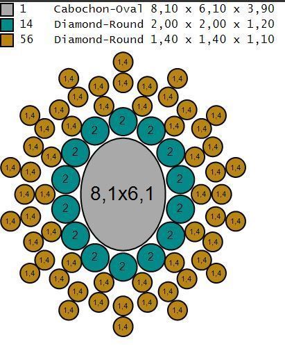 Azure Bloom Cocktail Ring-1 3D print model_8