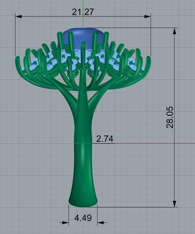 Azure Bloom Cocktail Ring-1 3D print model_14