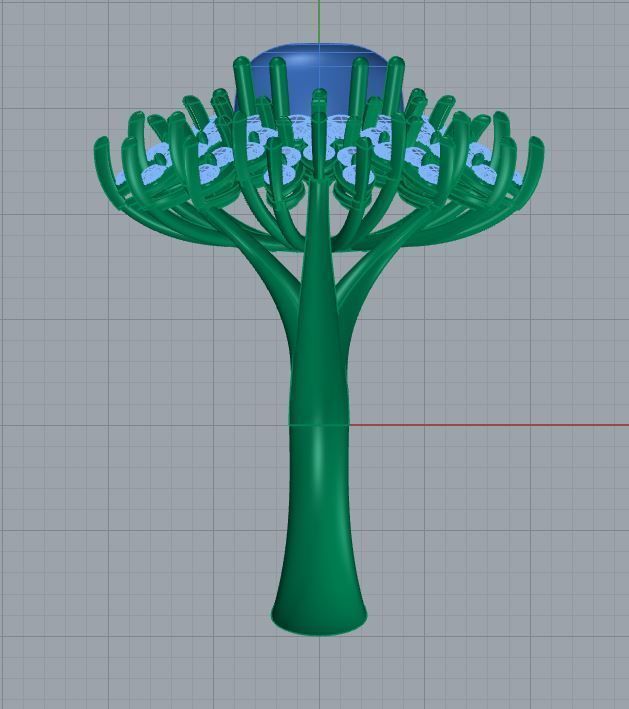 Azure Bloom Cocktail Ring-1 3D print model_11