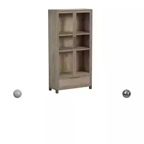 Jensen 2Dr 1Dwr Tall Cabinet Taupe