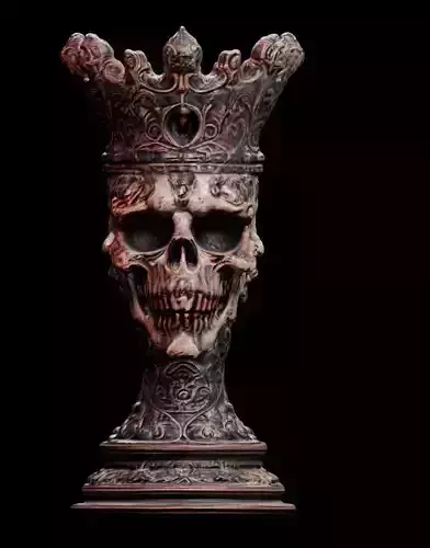 ornate king chess piece 