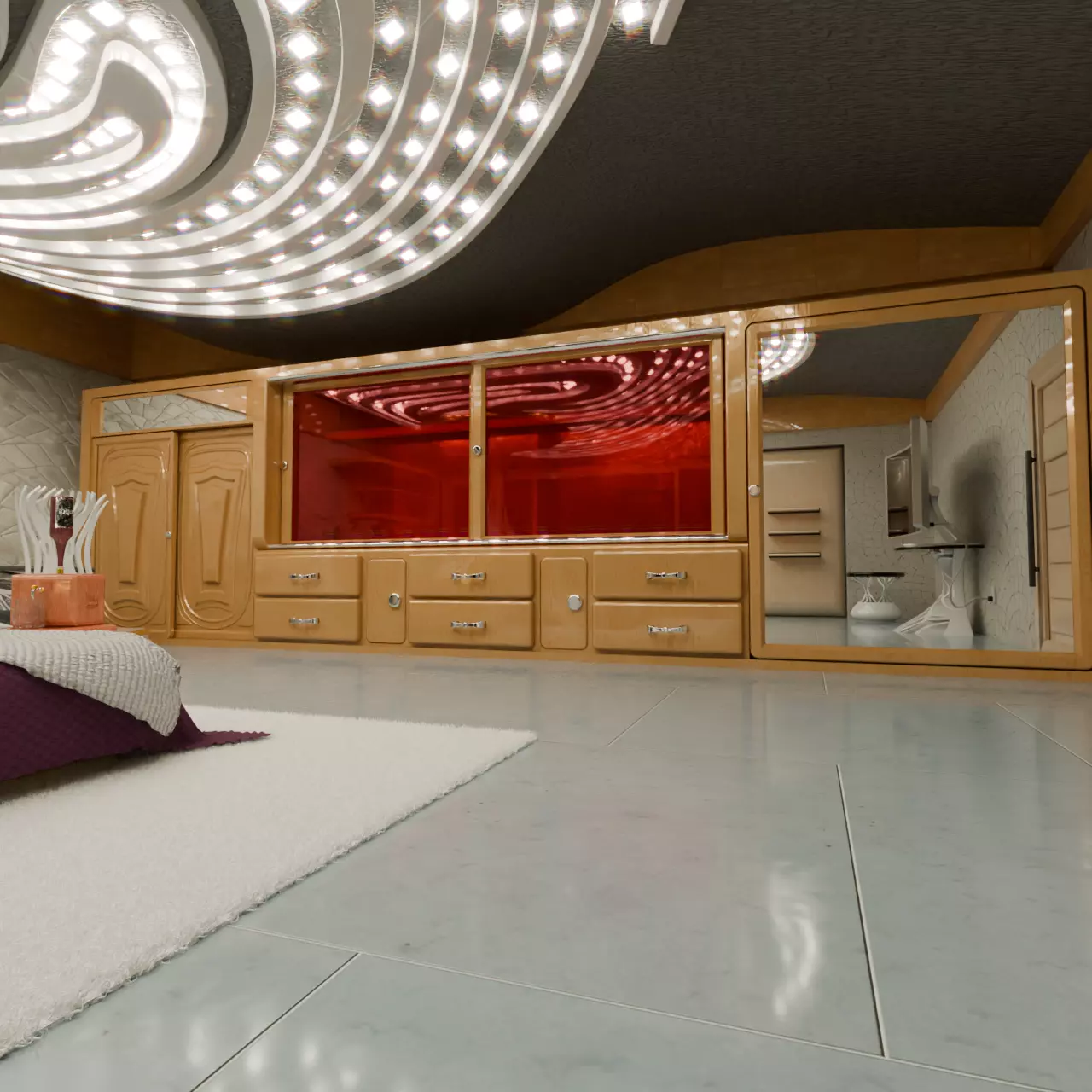 Dressing room 3D model_0