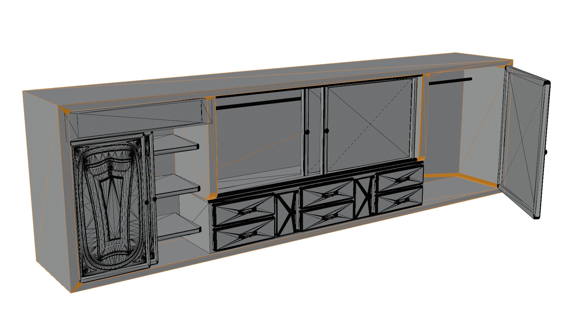 Dressing room 3D model_7