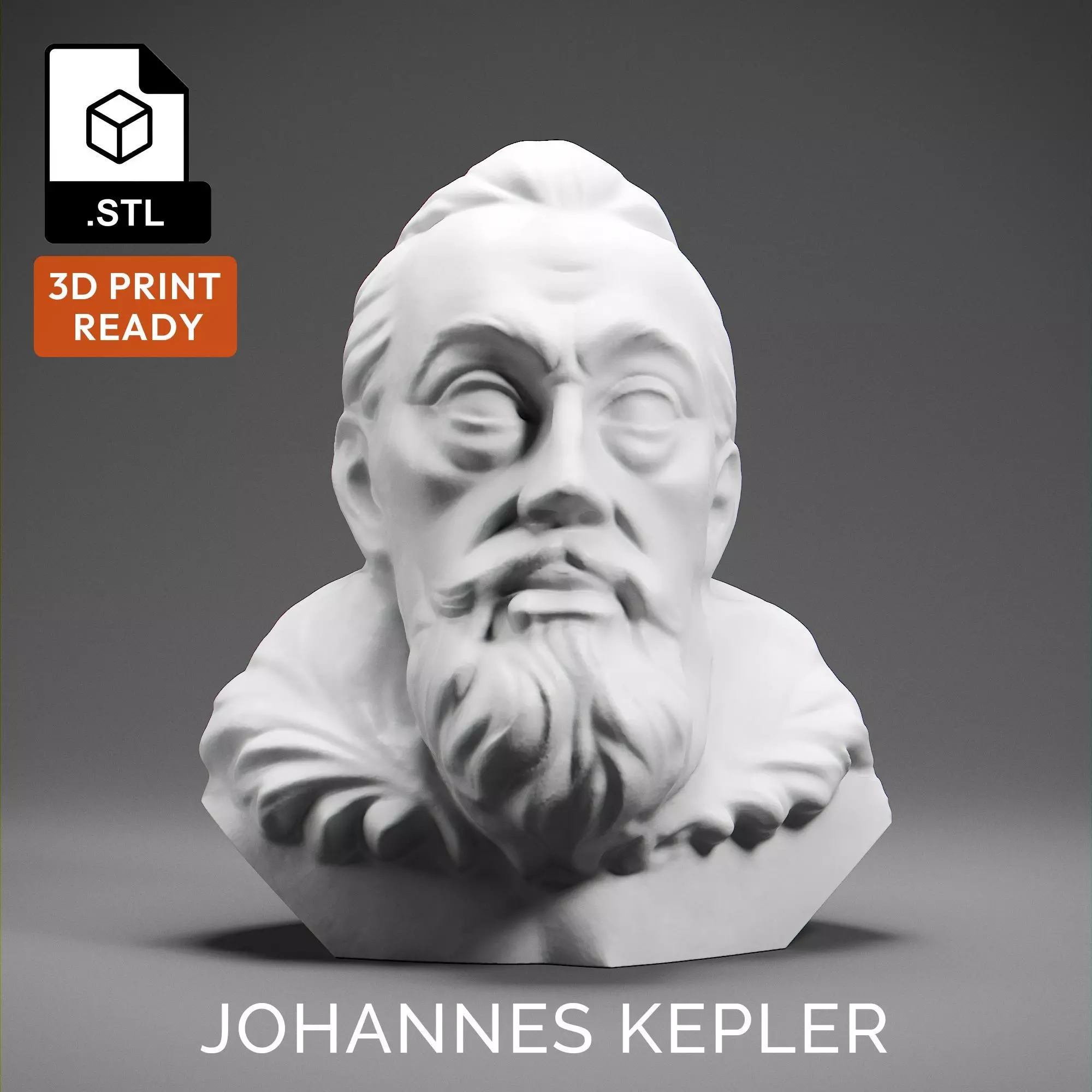 Johannes Kepler 3D print model_0
