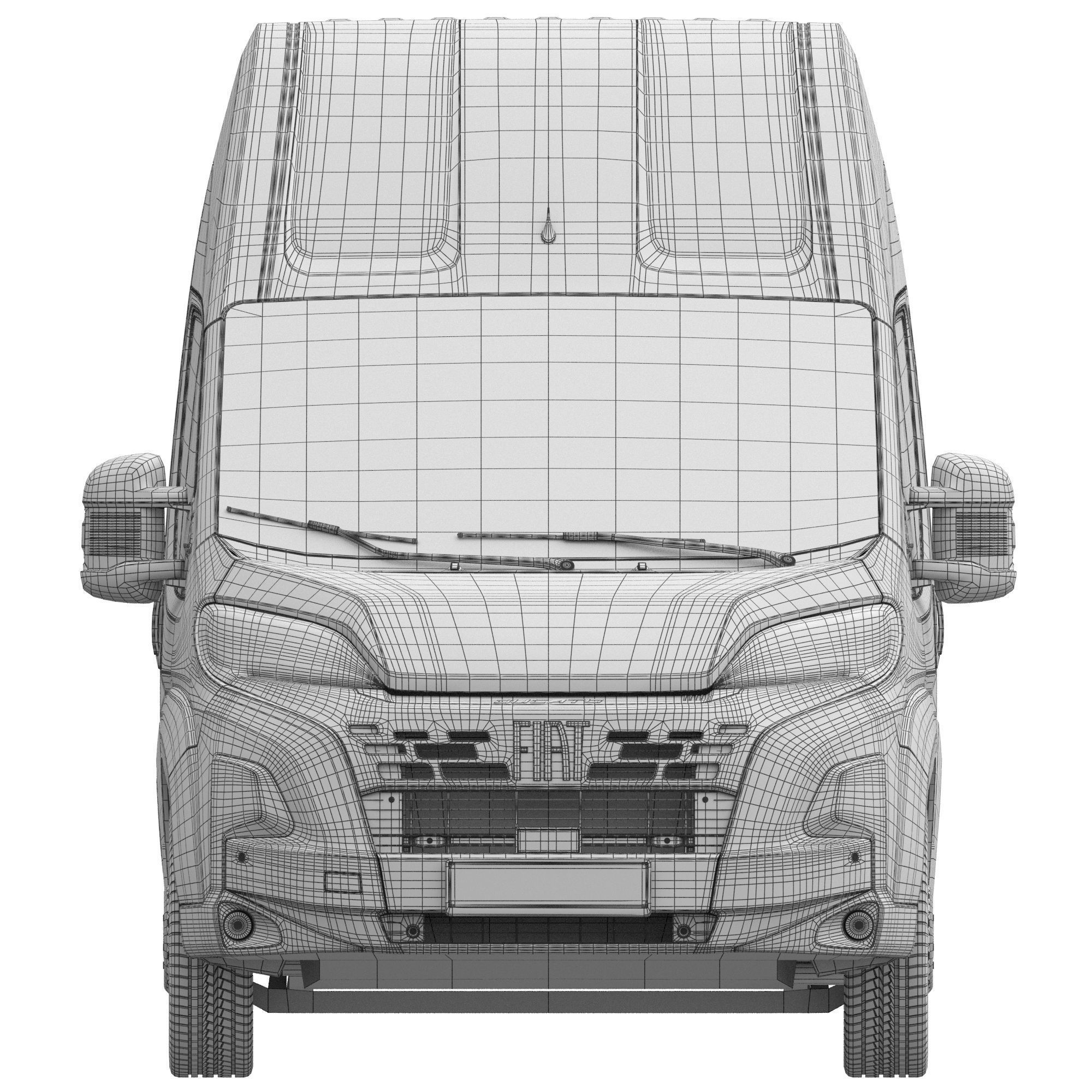2024 FIAT DUCATO L3H3 Detailed interior 3D model_16