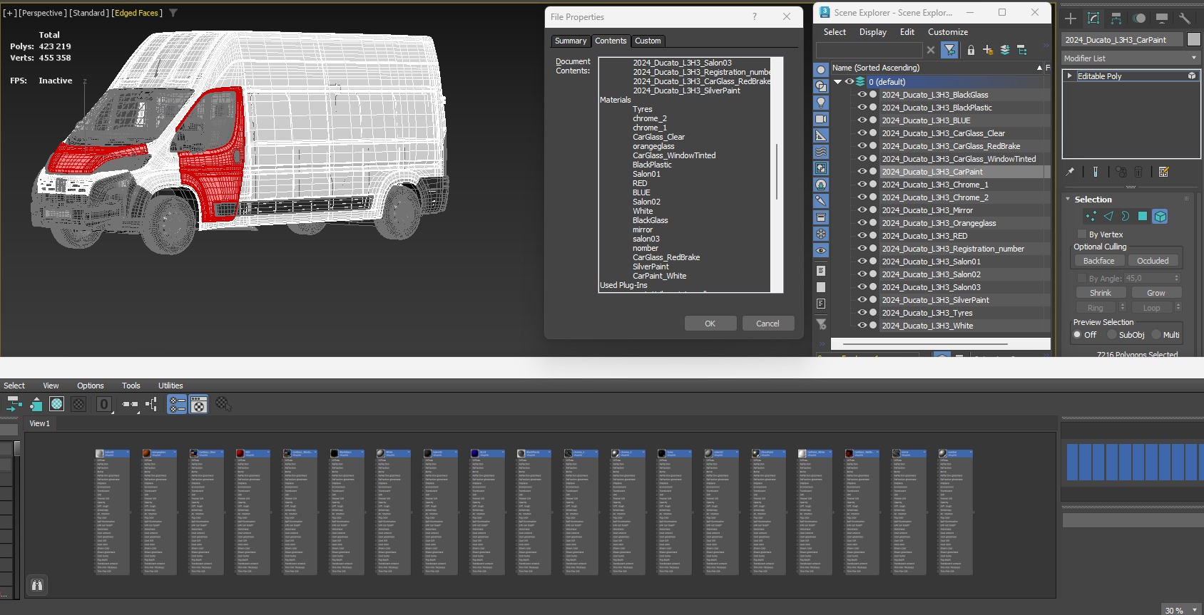 2024 FIAT DUCATO L3H3 Detailed interior 3D model_28