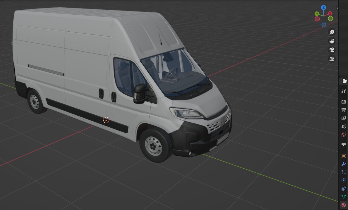 2024 FIAT DUCATO L3H3 Detailed interior 3D model_29