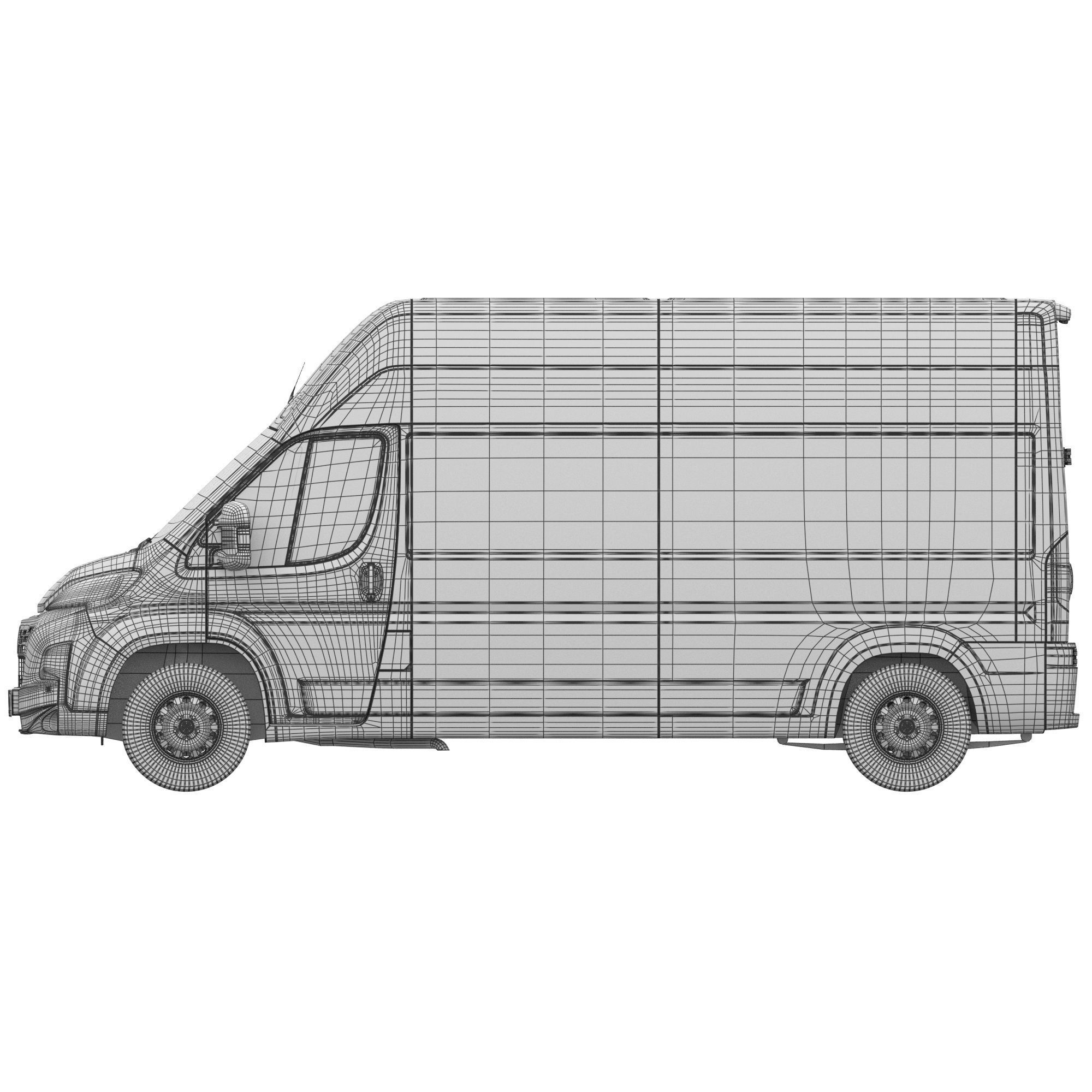 2024 FIAT DUCATO L3H3 Detailed interior 3D model_19