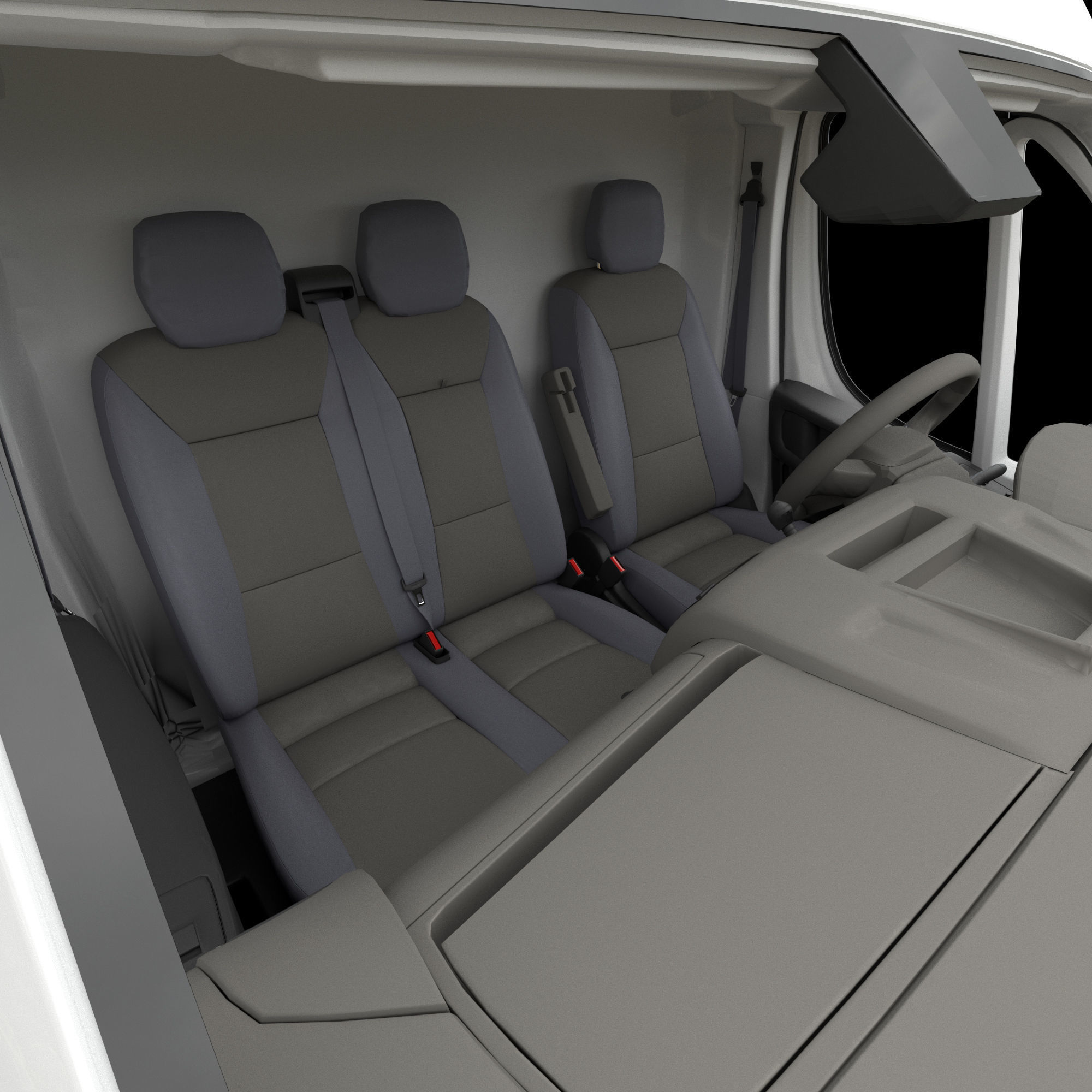 2024 FIAT DUCATO L3H3 Detailed interior 3D model_27